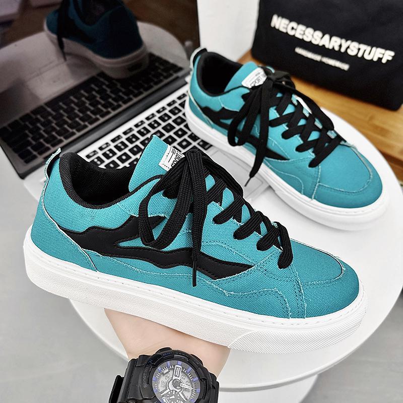 Men’s Black Sports Trend Flat Casual Shoes