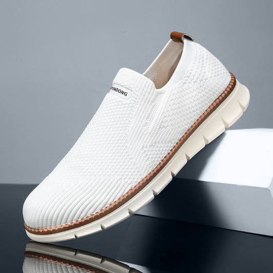 Men’s Flyknit Mesh Shoes – Breathable Lightweight Casual Sneakers