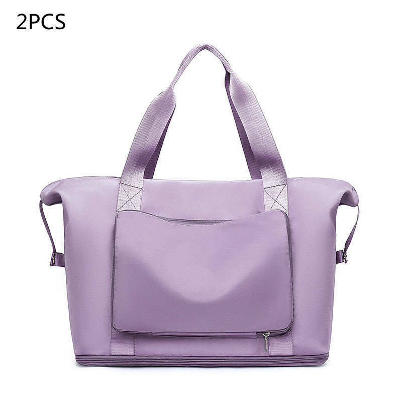 Women’s Foldable Gym Bag – Large Capacity Travel & Yoga Tote Bag