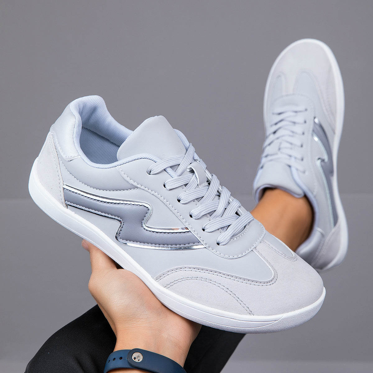 Men’s Fashion Sneakers – Plus Size, Wide Toe, Casual Comfort