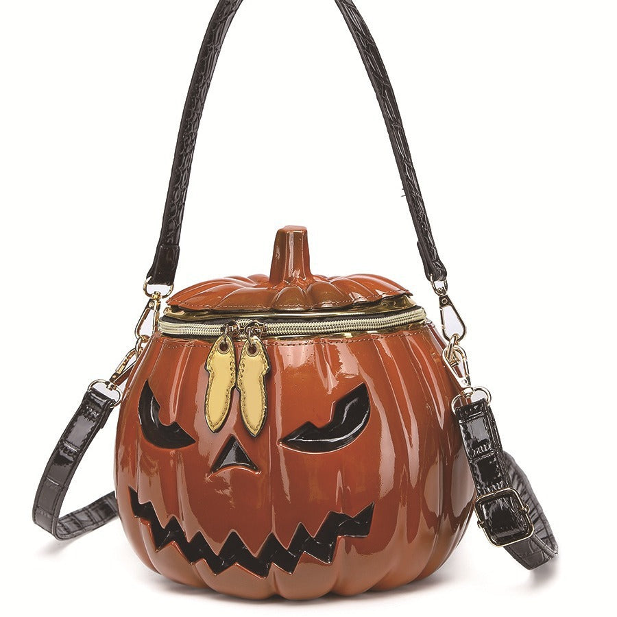 Women’s Pumpkin Shoulder Bag – Casual Multi-purpose Crossbody