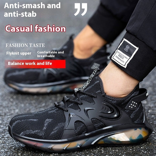 Men’s Steel Toe Safety Shoes – Anti-Smash, Anti-Penetration & Soft Bottom