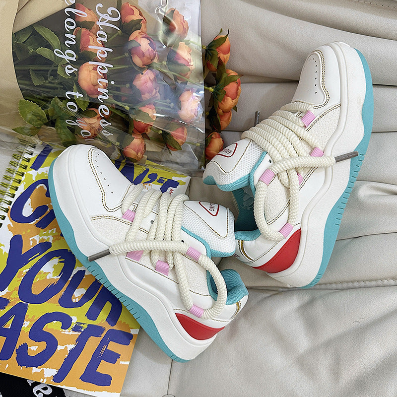 Men’s National Trend White Sneakers – Couple Style Casual Sports Shoes