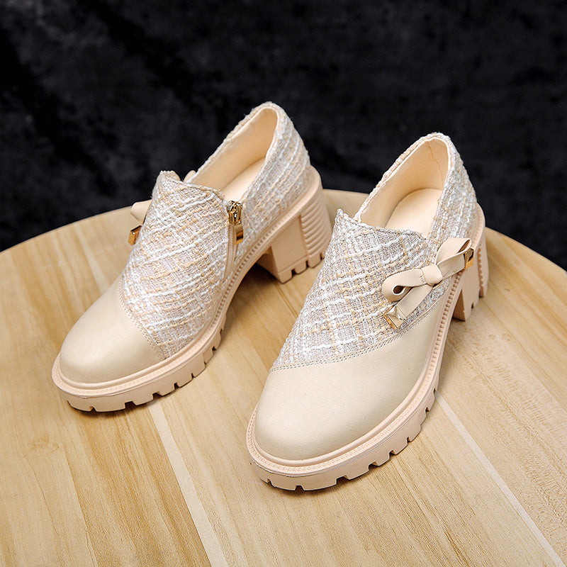 New Thick Heel Women Shoes Spring High Heels