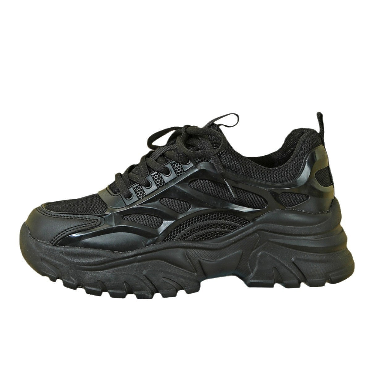 Women's Height Increasing Sneakers | Trendy Breathable Thick Bottom Casual Shoes