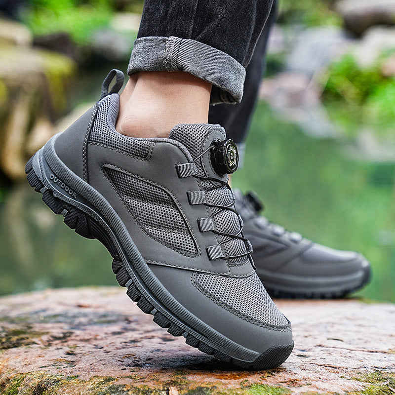 Men’s Extra Large Black Work Training Shoes – Breathable Design