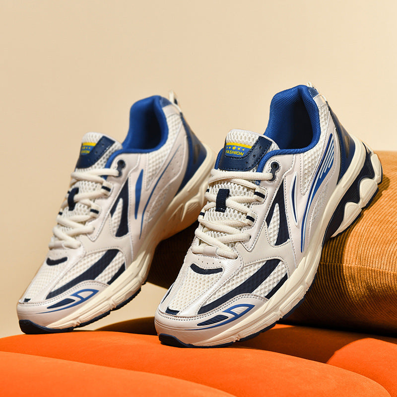 Men’s Flying Woven Sneakers – Breathable Height Increasing Soft Fashion Sports Shoes