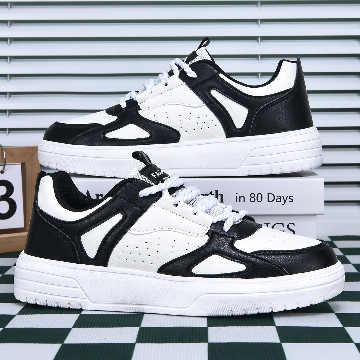 Men’s & Women’s Classic White Skate Shoes – Casual Student Style