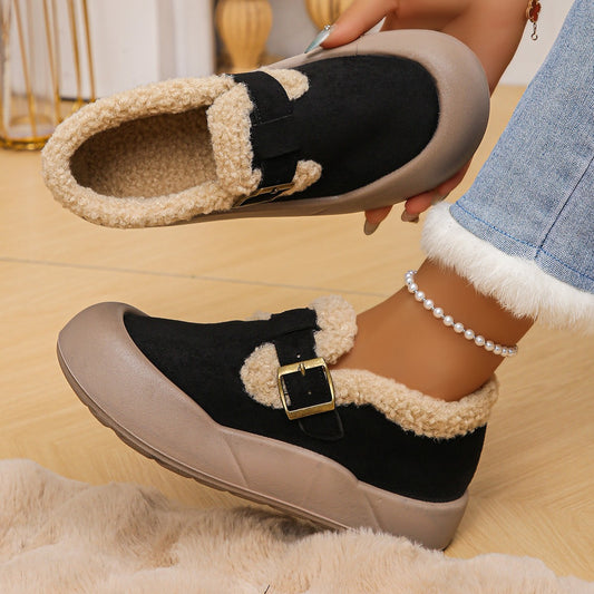 Women's Winter Thermal Cotton Shoes | Fleece-Lined Non-slip Thick Warm Boots