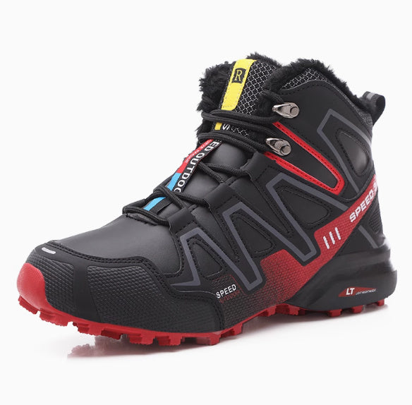 Men’s Winter Snow Boots – High-Top Thermal Mountaineering Shoes