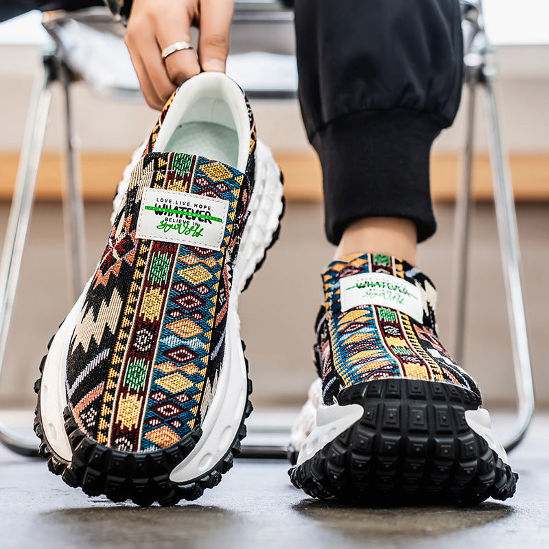 Men’s Height Increasing Shoes – Platform Slip-on Fashion Sneakers