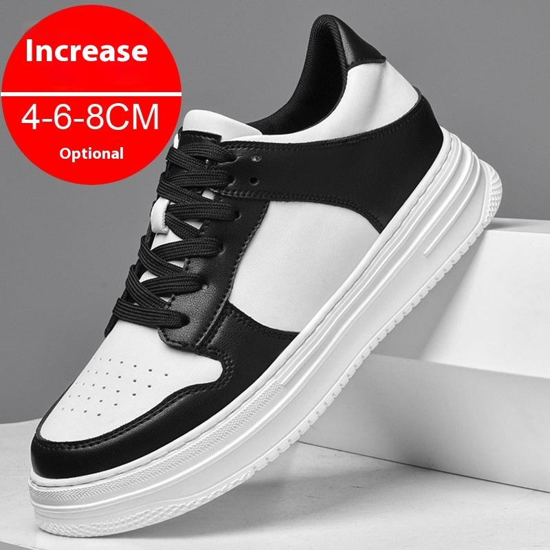 Men’s Summer Height Increasing Shoes – 8cm Invisible Lift, Breathable Platform Sports Sneakers