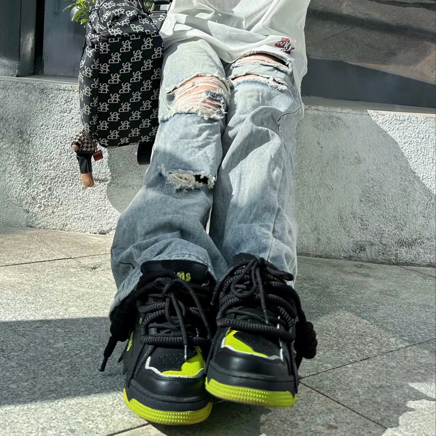 Men’s National Tide Platform Sneakers – Height Increasing Bread Shoes