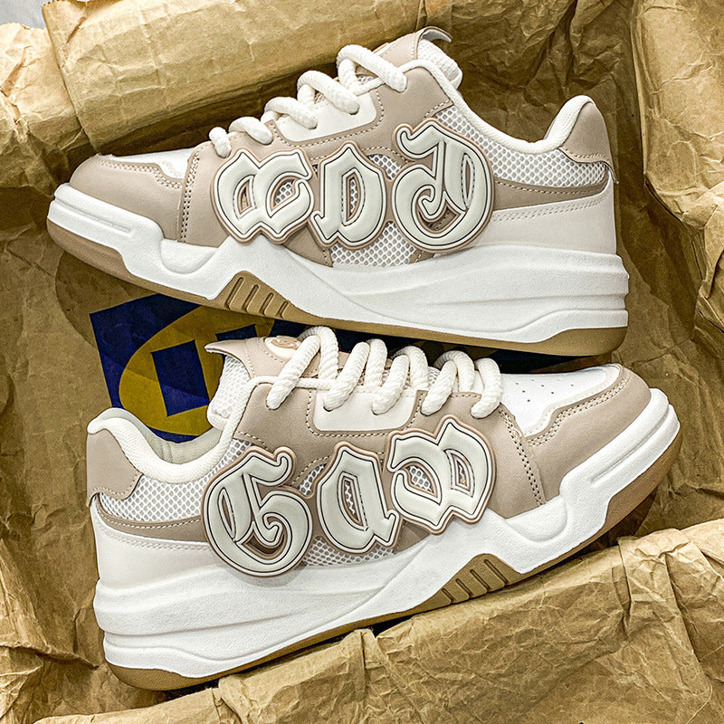 Men’s Mesh Platform Casual Canvas Shoes – Breathable Sneakers