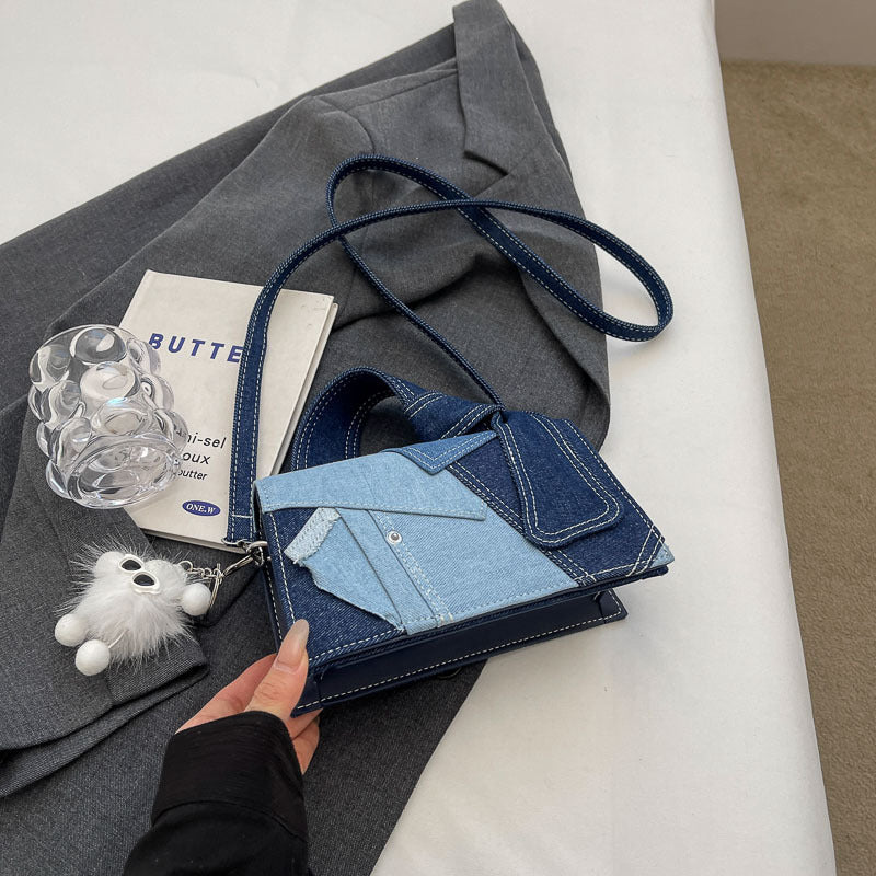 Western Style Denim Small Handbag – Fashion Women’s Shoulder Messenger Bag