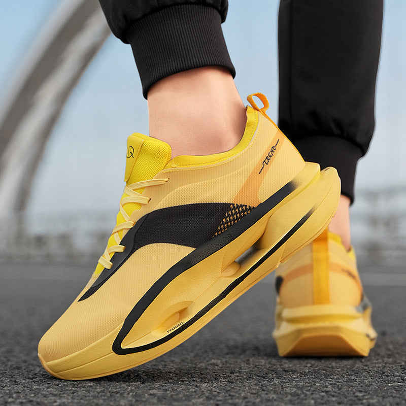 Men’s Rebound Running Shoes – Versatile Shock-Absorbing Raised Sole Design