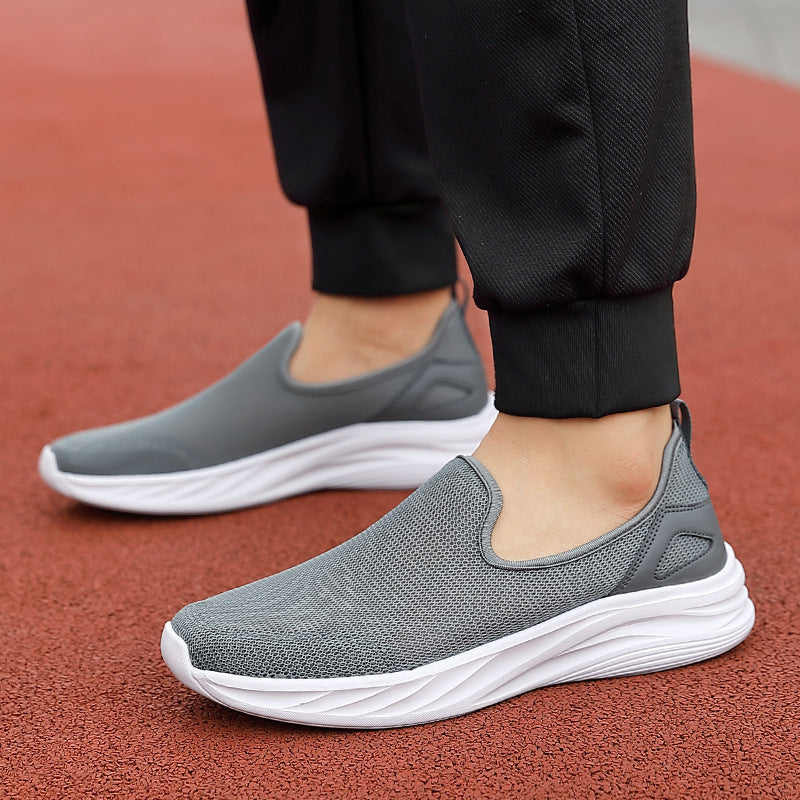 Men’s Lazy Shoes – Hollow Mesh Cloth, Breathable & Lightweight