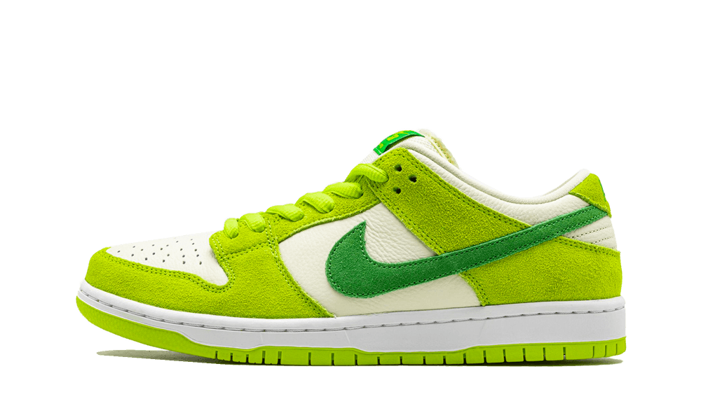 Nike SB Dunk Low Shoes White Green Apple